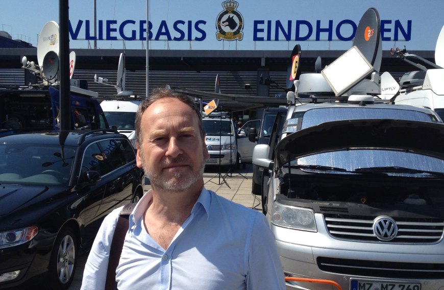 Eindhoven air base - return of victims of flight MH17